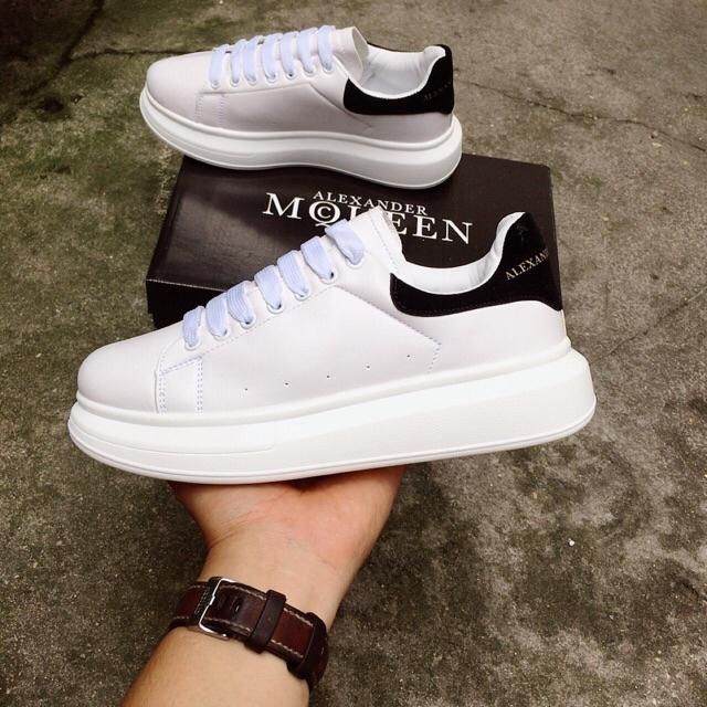 [TẶNG HỘP+TẤT] Giày thể thao giày sneaker MCqueen gót đen
