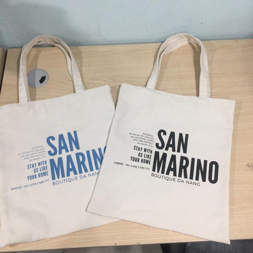 Túi vải canvas in theo yêu cầu lấy liền