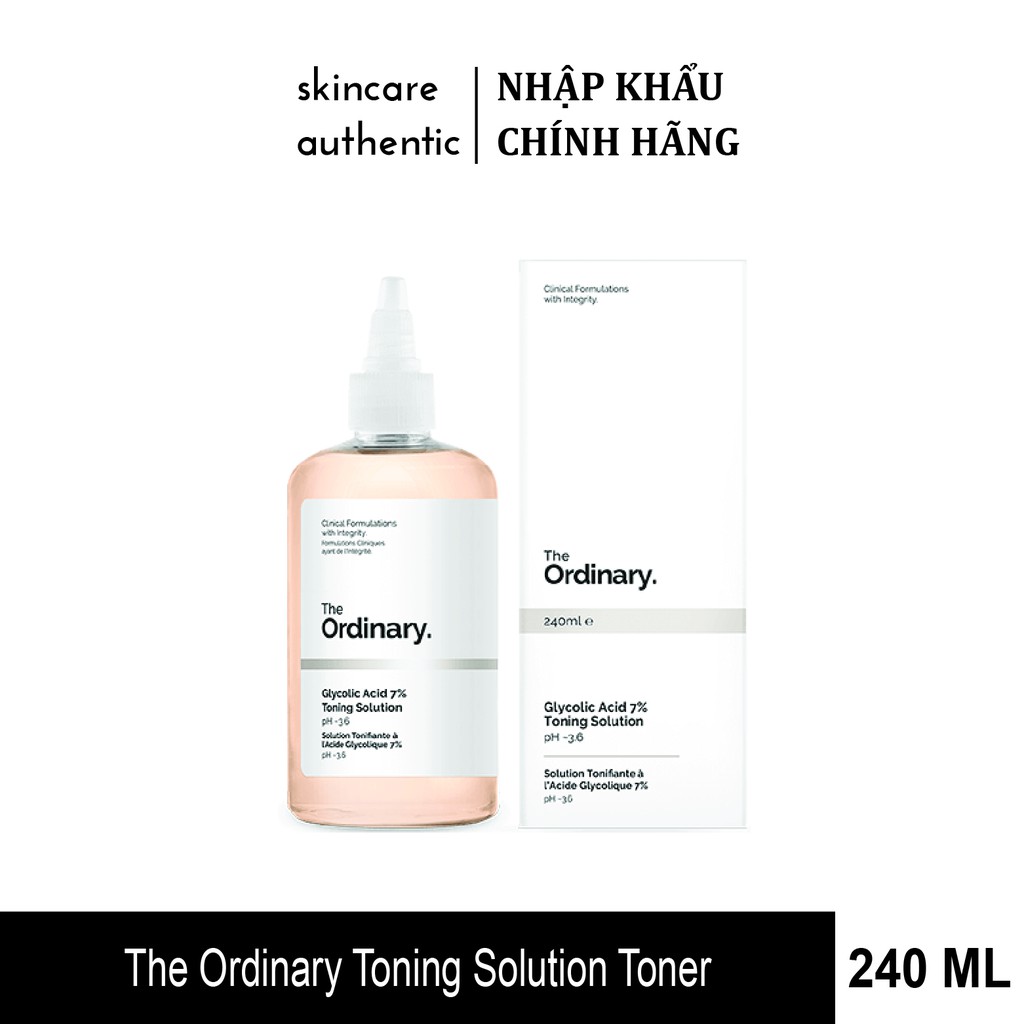 The Ordinary Toning Solution 240ml Toner Tẩy Da Chết, Trắng Sáng, Mờ Thâm Sạm