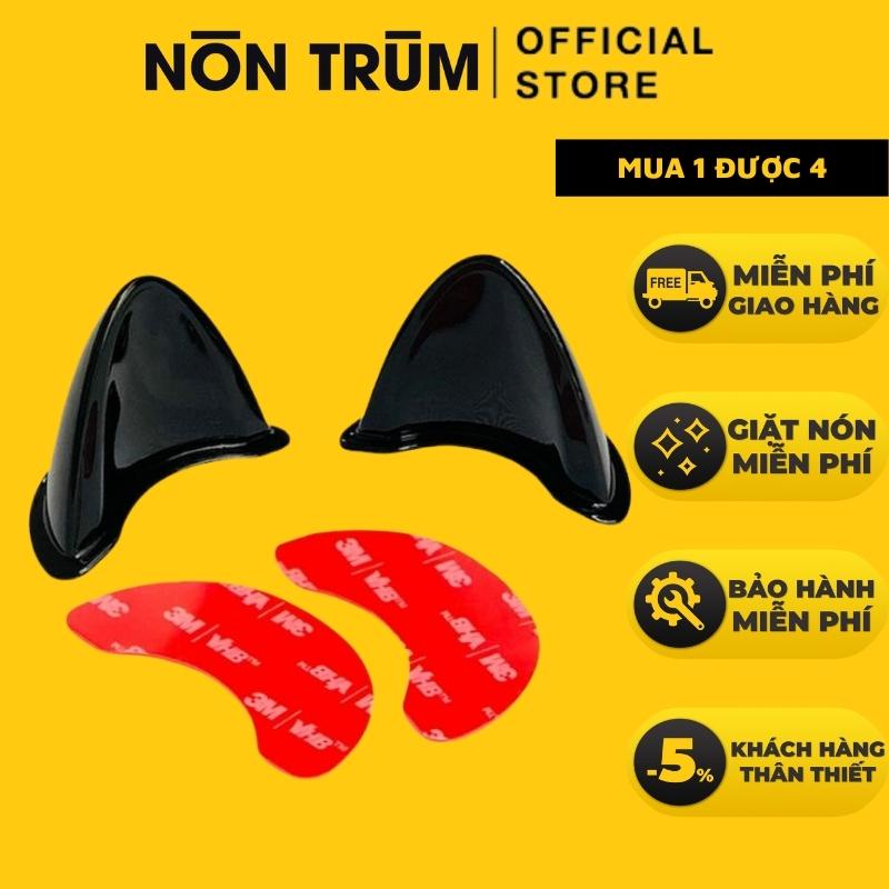 Tai mèo gắn mũ bảo hiểm nửa đầu và nón bảo hiểm 3/4 Royal