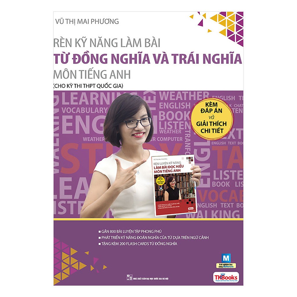 Sách - Rèn kỹ năng làm bài từ đồng nghĩa và trái nghĩa môn tiếng Anh