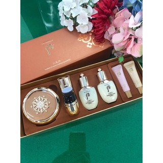 Phấn nước tinh chất tái sinh da cao cấp Whoo (Whoo Radiant Essence Cushion special set) 7 sp