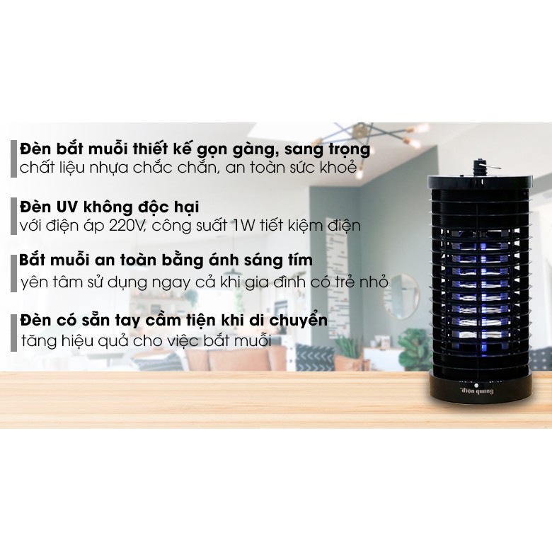 Đèn bắt muỗi Điện Quang ĐQ EML02 BL