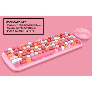 BỘ BÀN PHÍM CHUỘT KHÔNG DÂY MOFII CANDY