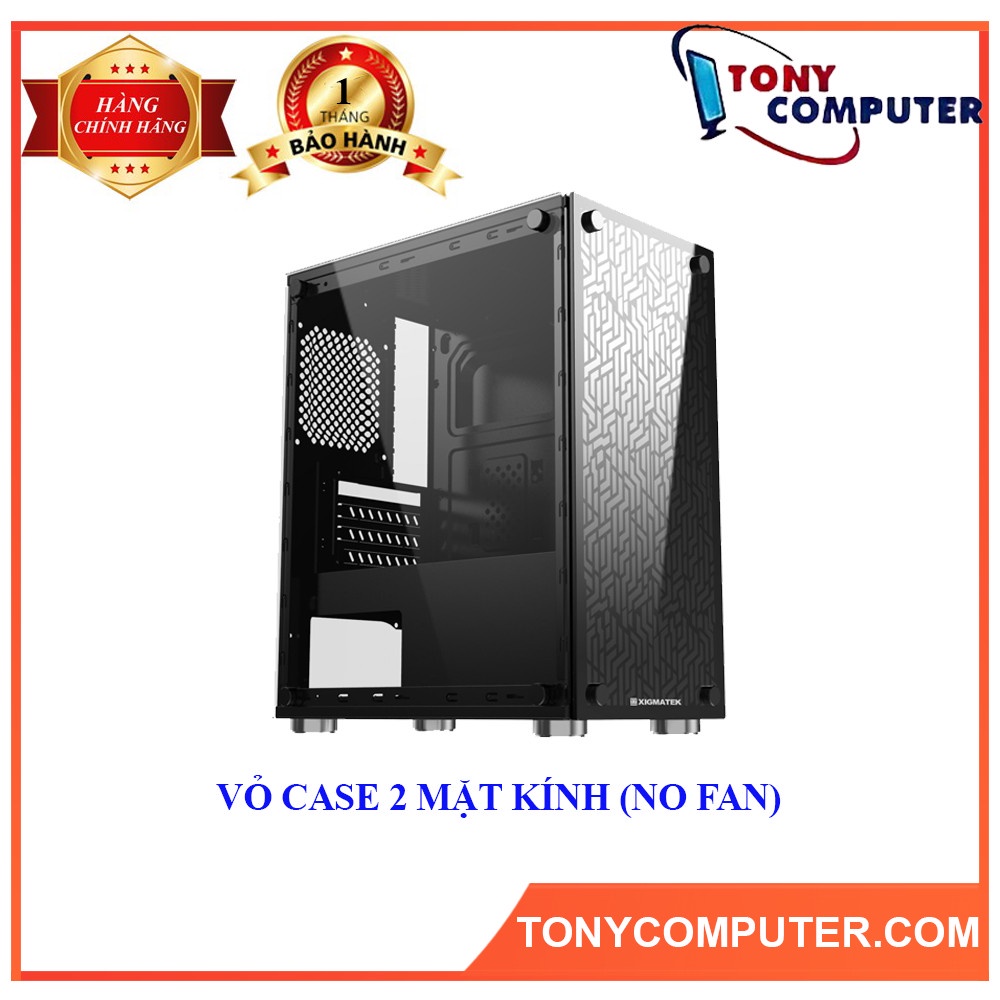 Vỏ CASE 2 MẶT KÍNH (NO FAN)