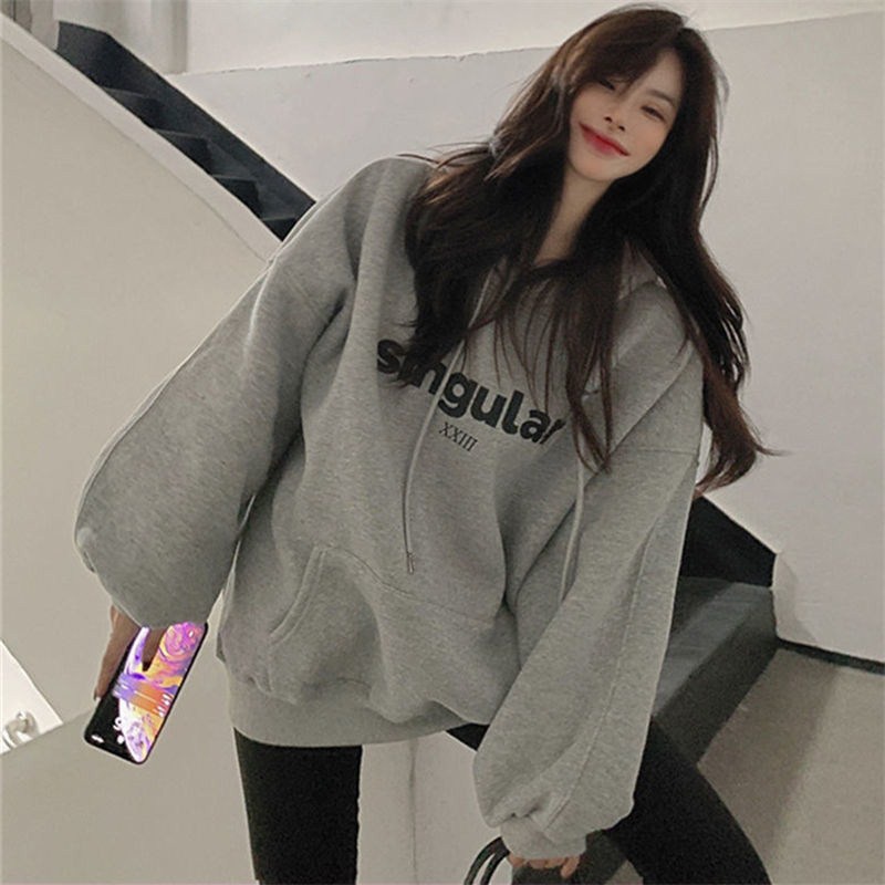 Áo Hoodie Dáng Rộng Phong Cách Hong Kong Thời Trang Xuân Thu Mới 2021