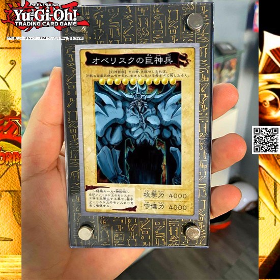 Tam đại vị thần Bài cổ đại Yugioh Lá Obelisk The Tormentor Slifer The Sky Dragon The Winged Dragon Of Ra TẶNG Top Loader