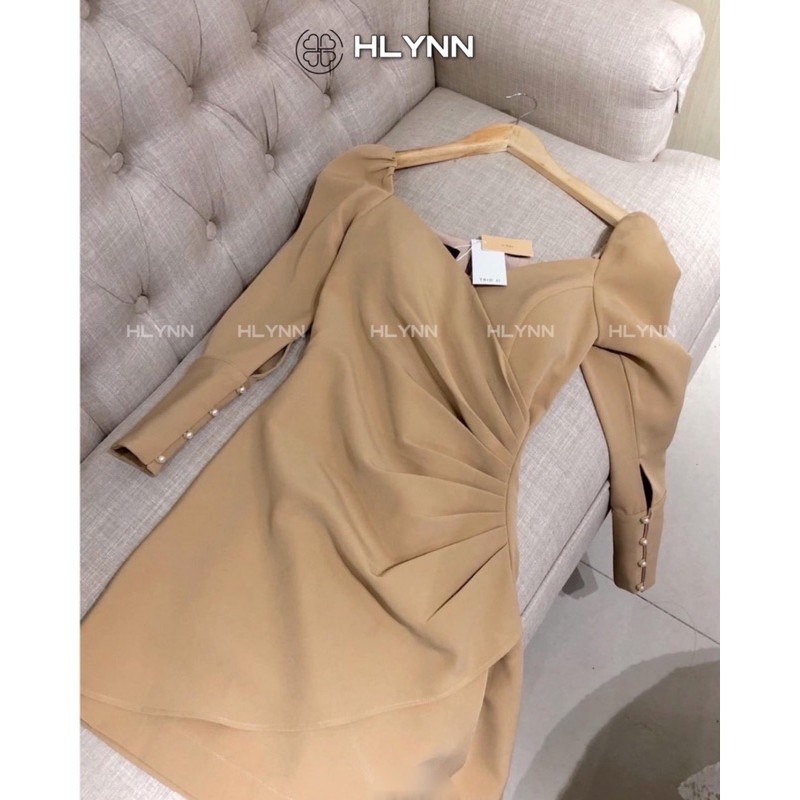 Đầm xếp ly eo tay dài m05 | BigBuy360 - bigbuy360.vn