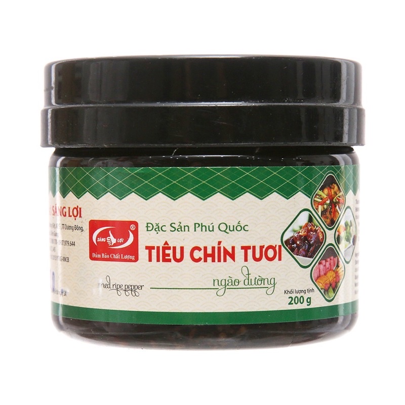 Tiêu Chín Tươi Ngào Đường, hũ 200gr