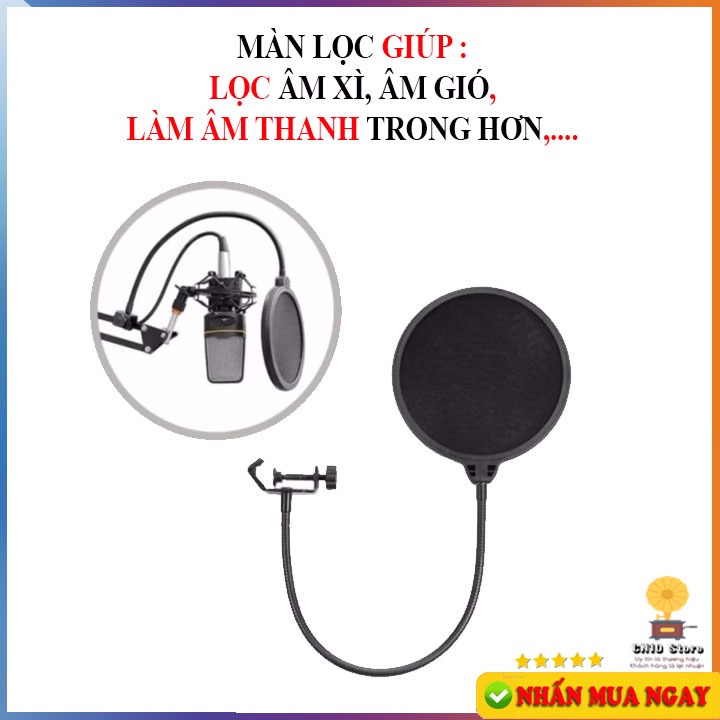 Màng lọc tạp âm micro thu âm livestream CN1010 loại tốt