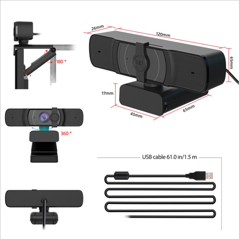 Webcam 1080p Dành Cho Laptop / Văn Phòng / Cuộc Họp Video | BigBuy360 - bigbuy360.vn