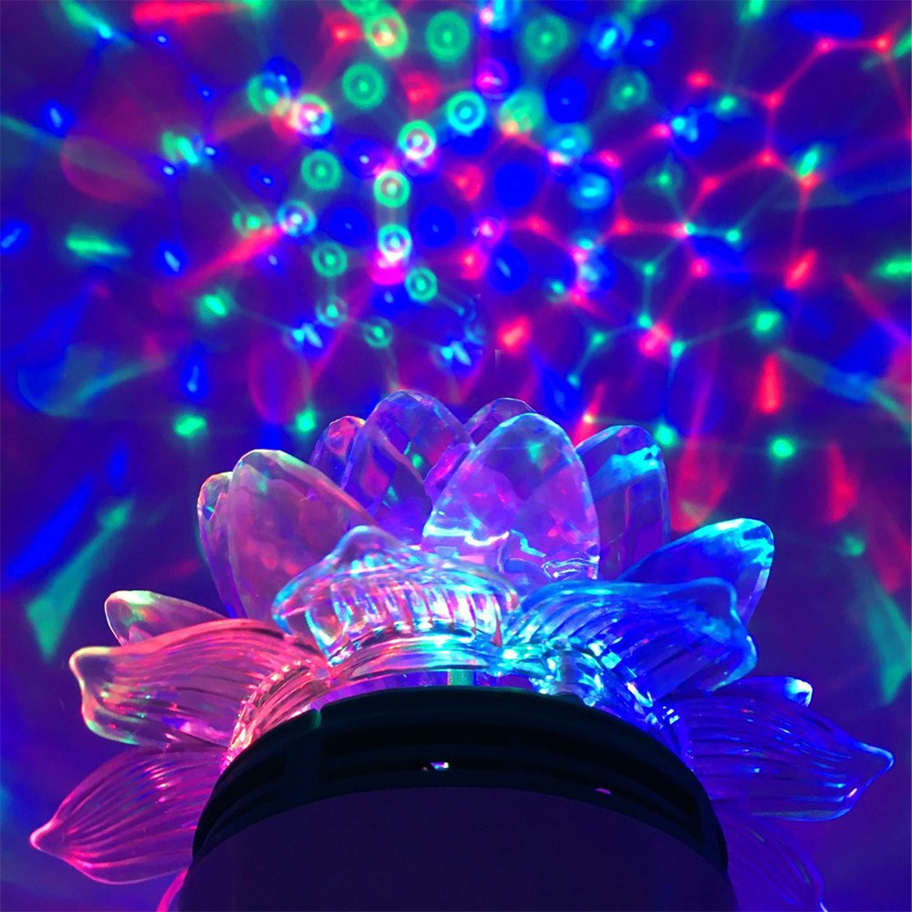Bóng Đèn Led Vũ Trường Gia Đình Xoay 360 Độ Đui Tròn - 7 Màu Cá Tính - Karaoke Tại Nhà