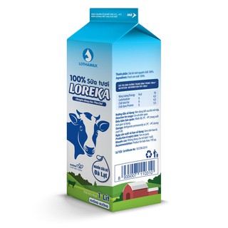 Sữa Tươi Thanh Trùng Lothamilk LOREKA 1000 ml