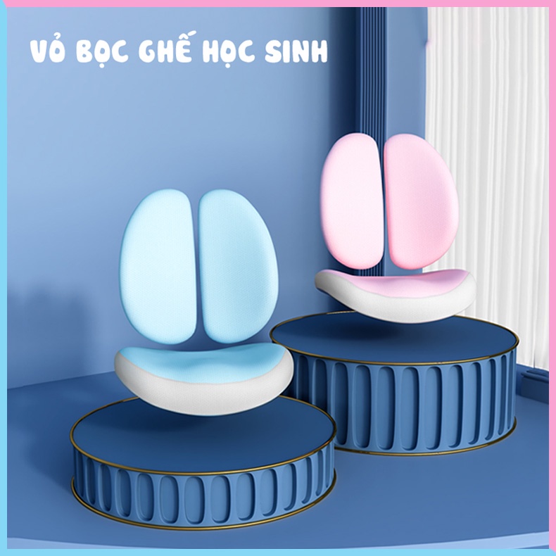 Vỏ bọc Ghế học sinh chống gù chống cận loại xịn 3D thoáng mát - Bọc lót cho ghế chống gù 2 tựa lưng