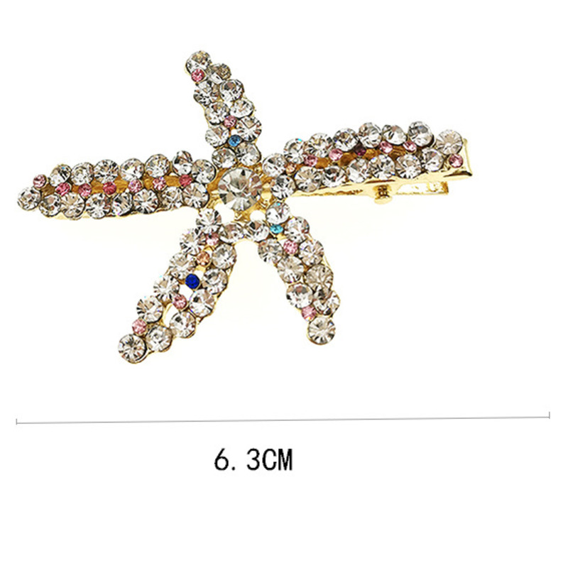 Kẹp Tóc Hình Sao Biển Đính Ngọc Trai Thời Trang