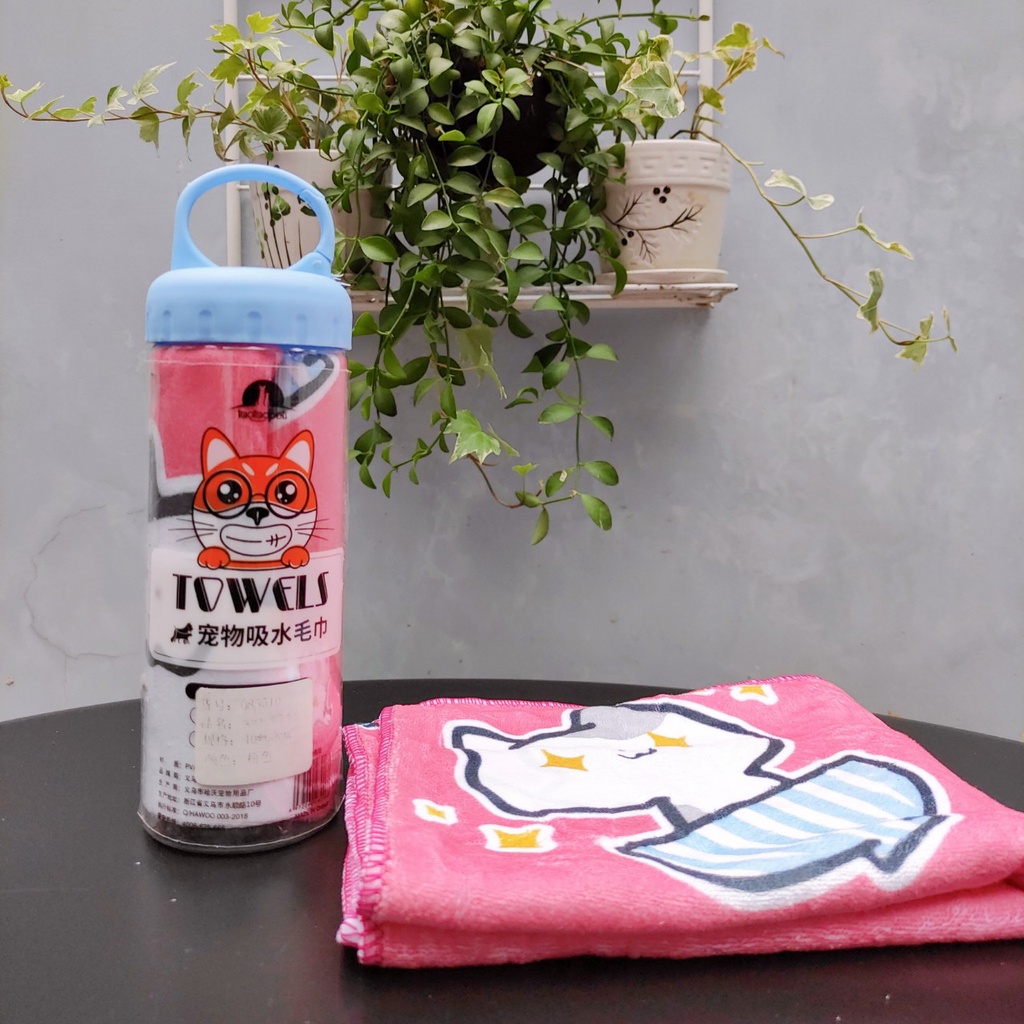 Khăn tắm cao cấp siêu thấm cho chó mèo Taotaopet