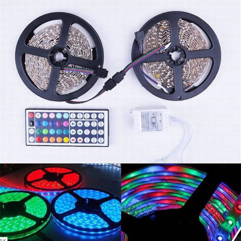 Dây Đèn LED 3528 1200 Bóng 20M RGB Kèm Điều Khiển 44 Phím Cho Phòng Ngủ / Halloween