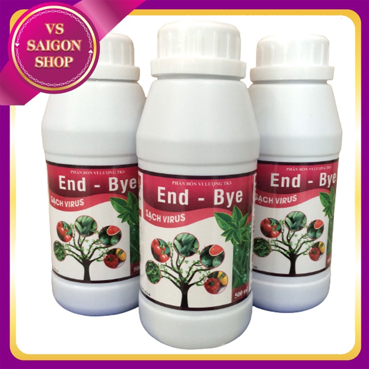 END-BYE CHAI 500ML: Phòng Trừ Bệnh Do VIRUS, Khắc Phục Hiện Tượng Xoăn Ngọn - Nguyên Liệu Hàn Quốc