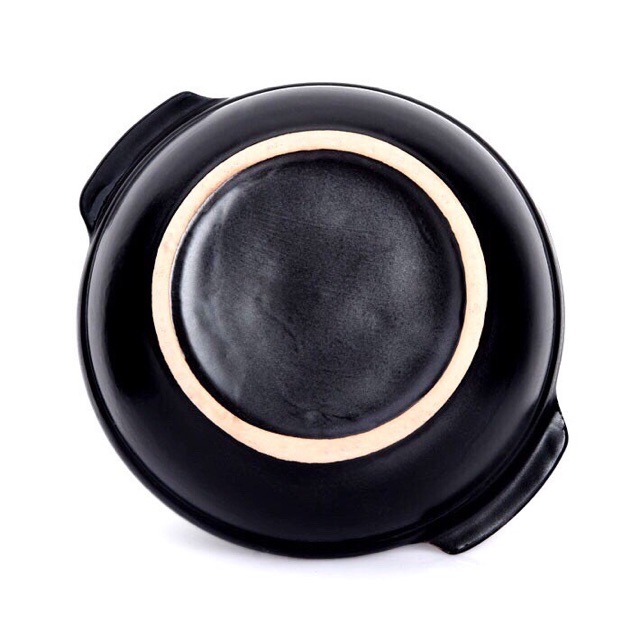 NỒI ĐẤT TRÁNG MEN -NẮP THUỶ TINH CAO CẤP 500ml