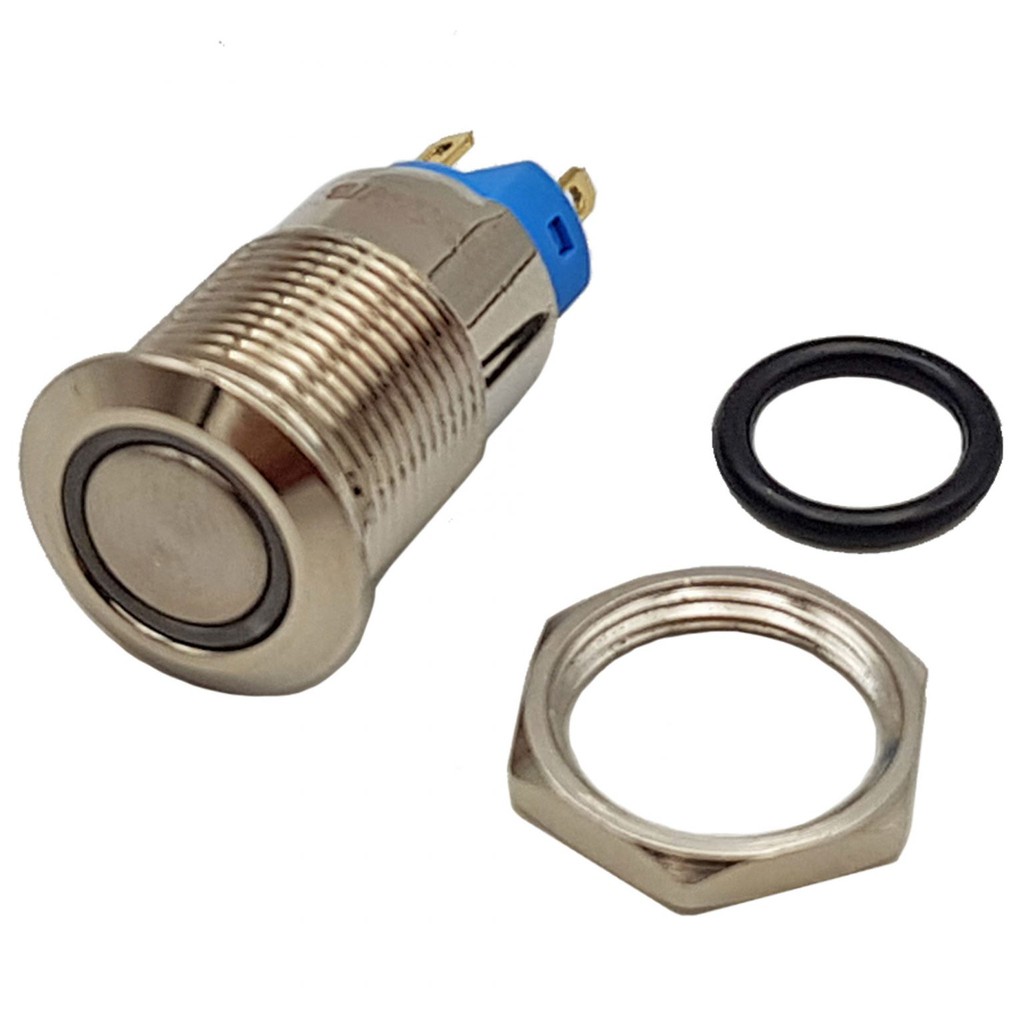 Nút nhấn tự giữ kim loại 12mm