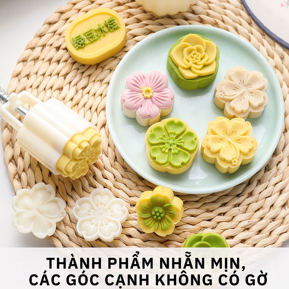 Khuôn In Nổi Họa Tiết Trang Trí Bánh Trung Thu