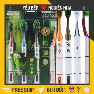 [LOẠI TỐT] Combo 4 bàn chải thân trúc