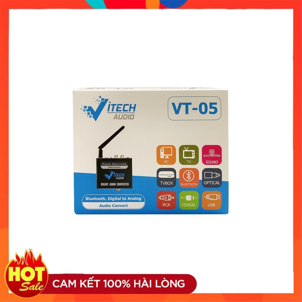 [Hàng Xịn] Bộ chuyển đổi âm thanh Optical sang Analog Vitech VT05, có Bluetooth