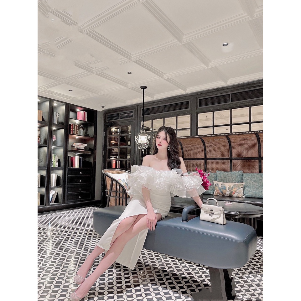 DẠ HỘI TRỄ VAI ĐEN  - VENUS DESIGN