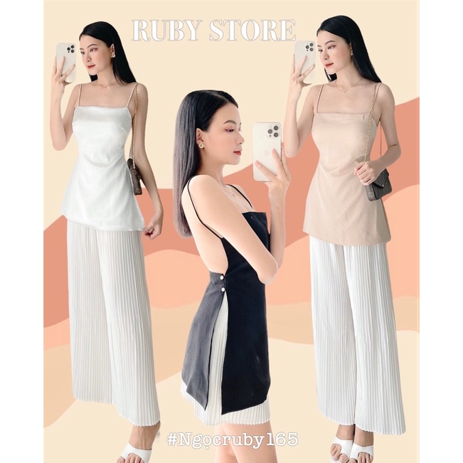 ÁO 2 DÂY HỞ LƯNG SEXY THIẾT KẾ (HÌNH THẬT + FEEDBACK)