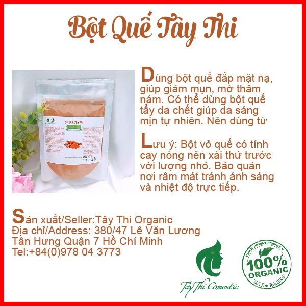 Bột Vỏ Quế Xay Mịn Gói 100 Gram