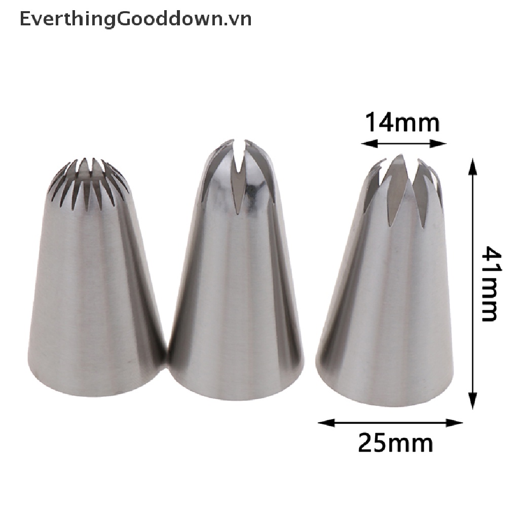 Bộ 3 Đuôi Bắt Bông Kem Trang Trí Bánh