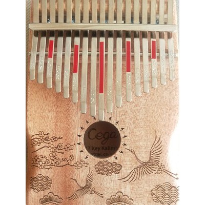 [ĐÀN KALIMBA CHÍNH HÃNG - GIÁ SINH VIÊN]  Kalimba CEGA &quot;PHI HẠC&quot; gỗ mahogany 17 phím khắc nốt sẵn