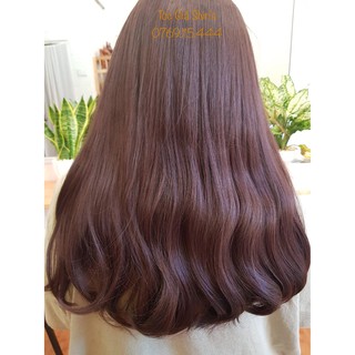 Tóc giả tóc kẹp V nâu đỏ