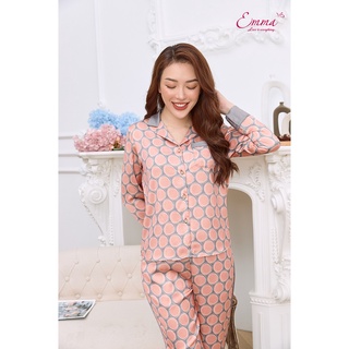 Đồ Bộ Mặc Nhà Pyjama Lụa Chấm Tròn Emma ETLU.21.027.13