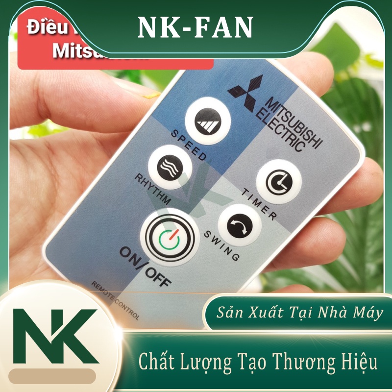 Remote Điều Khiển Quạt Mitsubishi Đứng LV16❤️ Quạt Treo Tường W16❤️Remote Mitsubishi