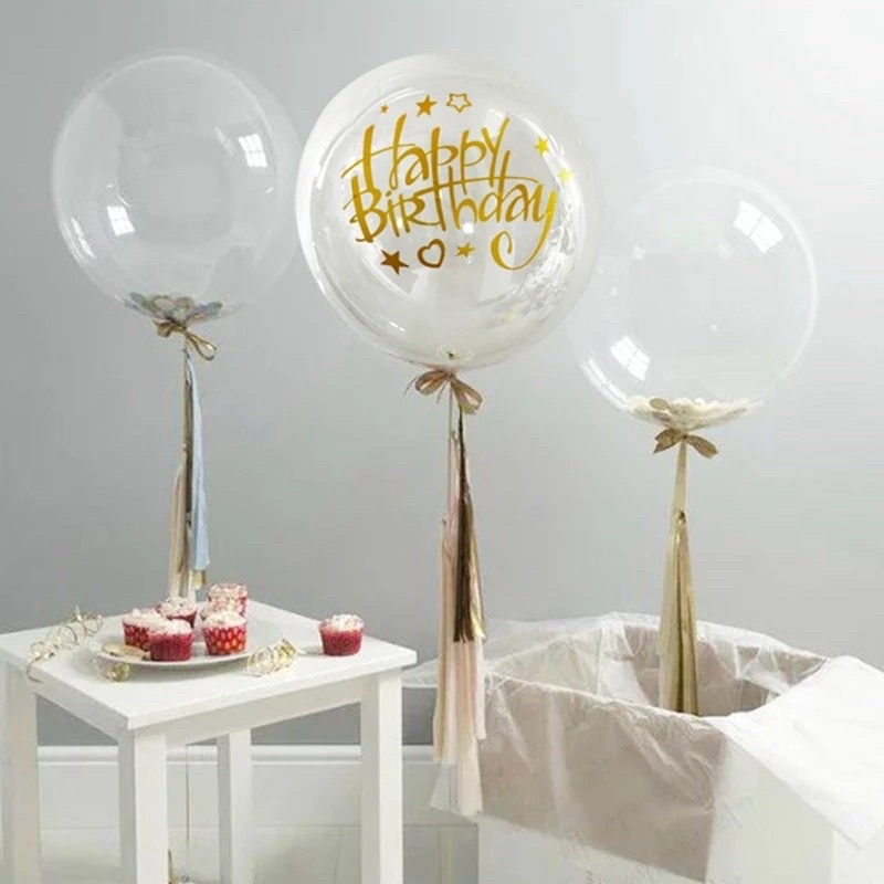 Decan Dán Bóng Jumbo Trong Suốt Size 18-36 inch