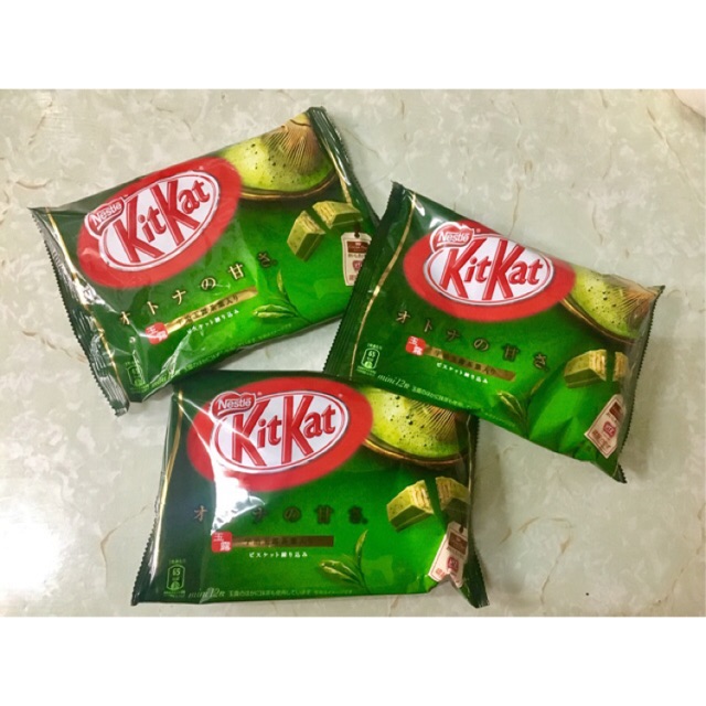 Combo 3 gói kitkat Trà Xanh Nhật