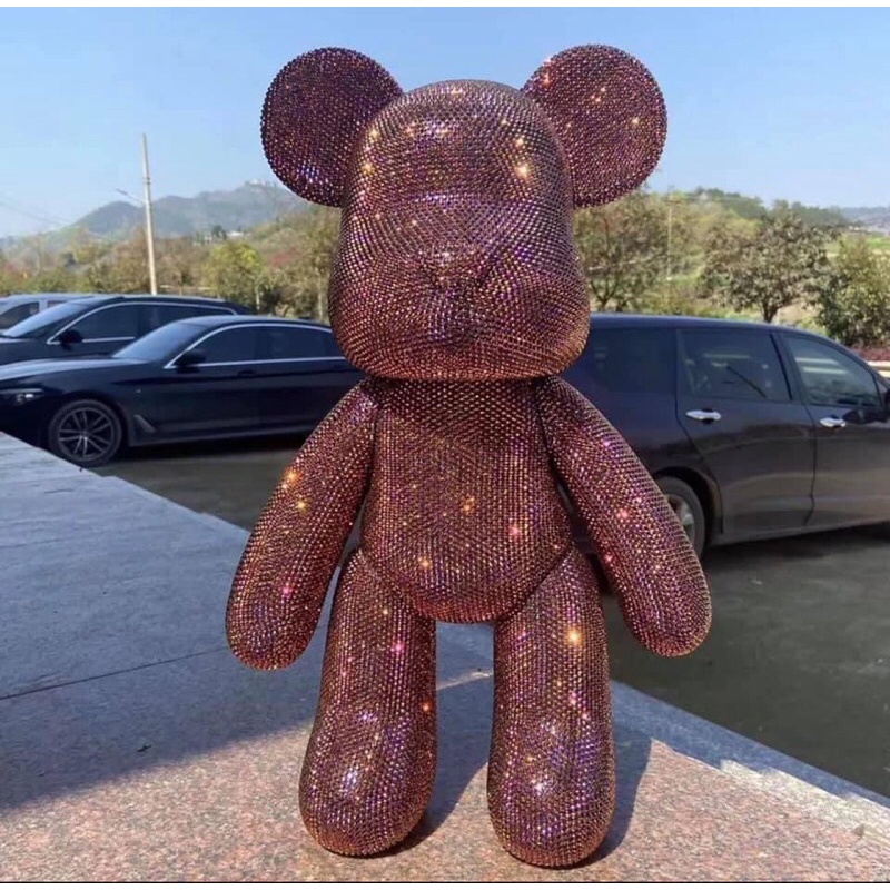 [ Size 65,75 ]Gấu đính đá handmade, bearbrick series cao cấp cho mọi lứa tuổi