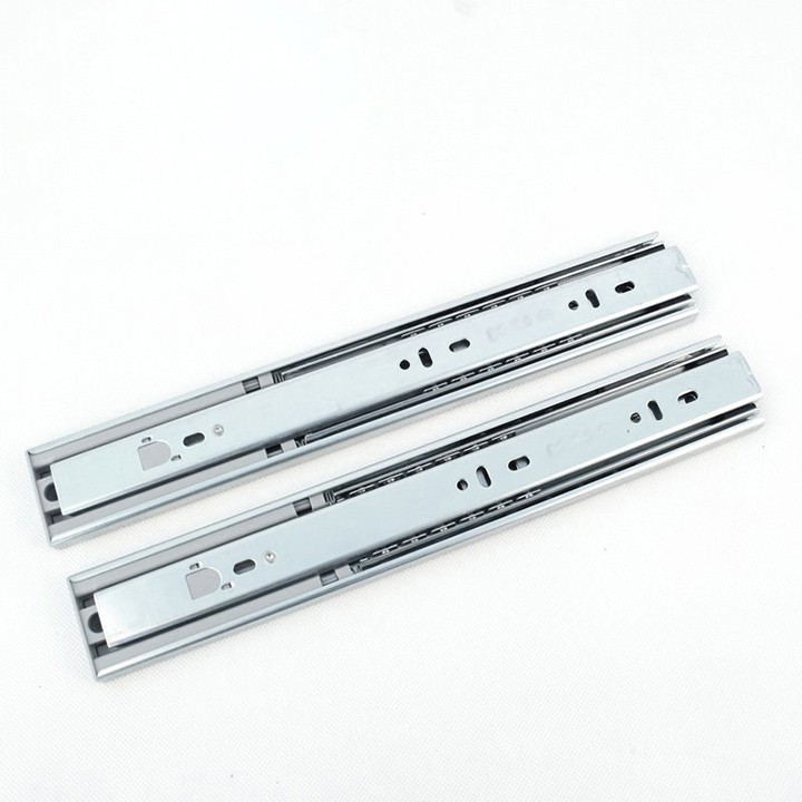 Ray Trượt Bi 3 Tầng Inox JingPing  - Ray trượt bi được ứng dụng nhiều làm thanh ray trượt ngăn kéo tủ
