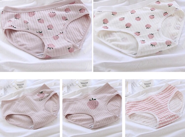 Quần Lót Cotton Co Dãn 4 Chiều Quả Dâu CuTe