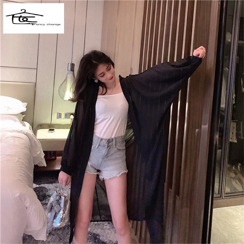 Hàng Có Sẵn Bán Chạy ~ Áo Khoác Cardigan Dáng Dài Qua Gối Chống Nắng Size Lớn Thời Trang Mùa Hè Phong Cách Mới Cho Nữ