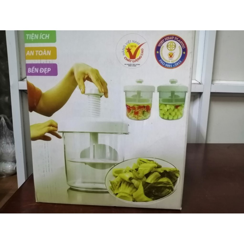 Hộp muối dưa cà Việt Nhật 7.5L - Bình muối dưa cà
