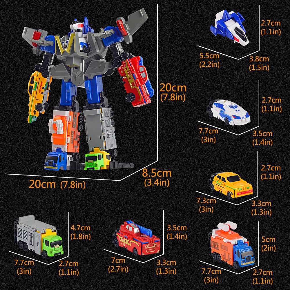 Đồ Chơi Lắp Ráp HDY Kiểu Robot Biến Hình Tăng Cường Trí Não Cho Bé