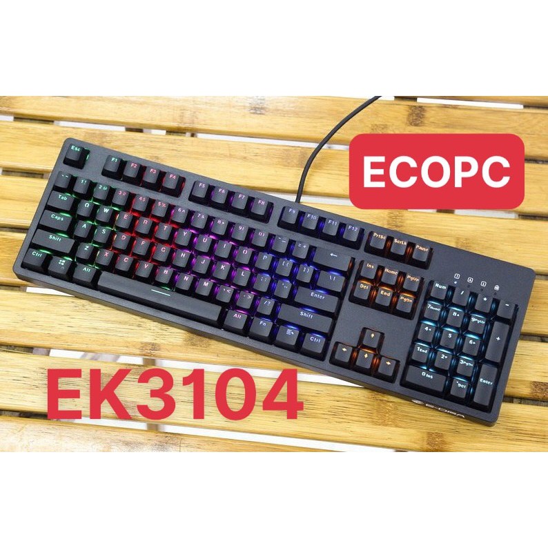Bàn phím cơ E-DRA EK3104 Led RGB Blue Switch