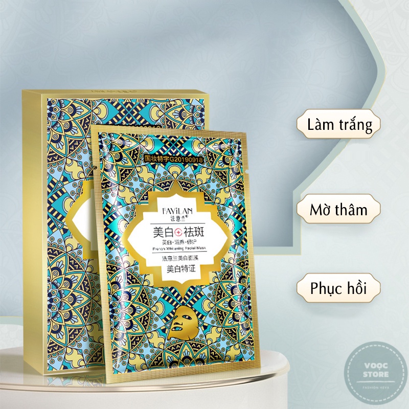 Mặt Nạ Dưỡng Trắng Da FAYiLAN Dưỡng Ẩm Vượt Trội Mờ Vết Thâm Gói 1 Miếng