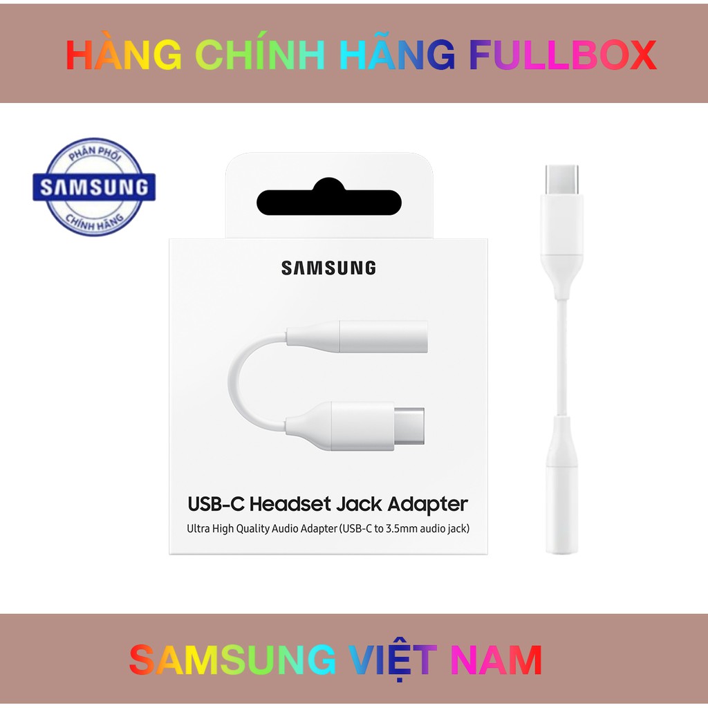 [FULLBOX] Jack Chuyển Đổi Samsung USB Type-C sang 3.5 mm hàng chính hãng