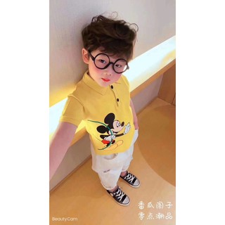 Áo polo Mickey bé trai