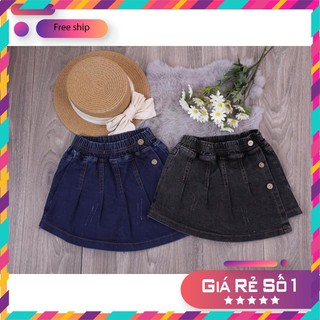 Quần bò giả chân váy cá tính, năng động dành cho bé gái size từ 2-7 (12-23kg). Quần áo trẻ em