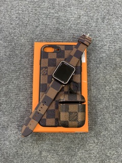 Combo phụ kiện LV dành cho iPhone, Apple Watch