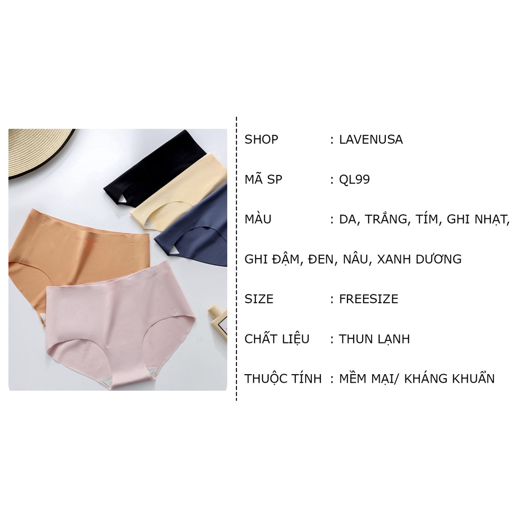 Quần lót nữ đúc su mềm mại kháng khuẩn thoáng khí cạp ép LAVENUSA QL99